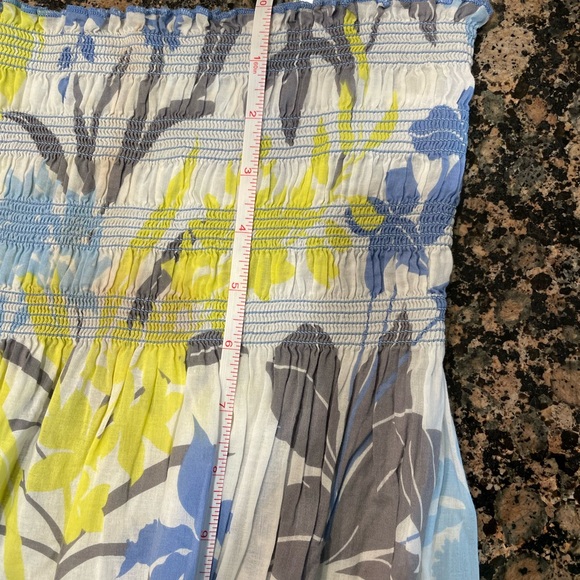 Tommy Bahama Blue and Yellow Floral Maxi Dress - Picture 6 of 8